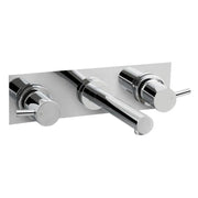 BATH TAP SET WITH PLATE CHROME FIL Kitchen Bathroom