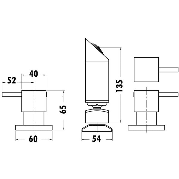 SHOWER TAP SET CHROME