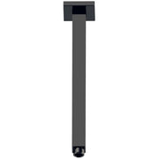 SQUARE VERTICAL SHOWER ARM 310MM CHROME / MATTE BLACK FIL Kitchen Bathroom