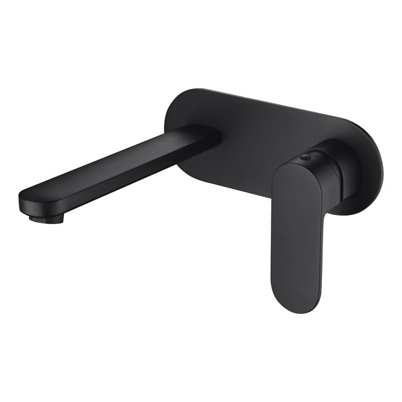 CORA WALL BATH MIXER WITH SPOUT CHROME / MATTE BLACK