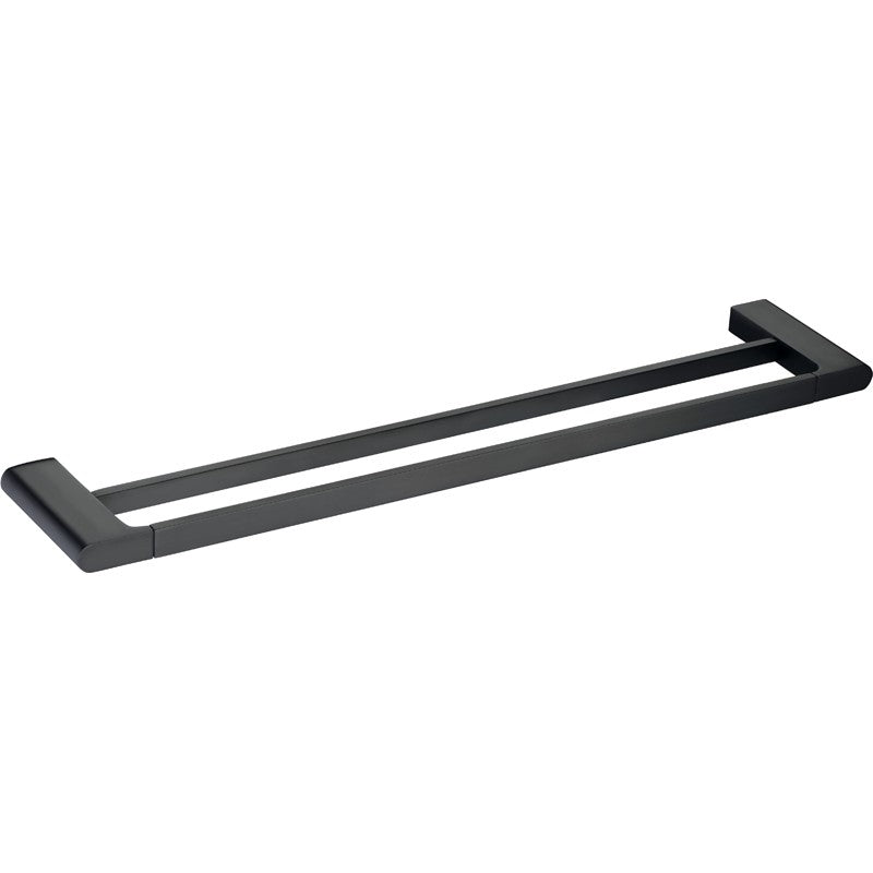 CORA DOUBLE TOWEL RAIL 800MM CHROME & COLOURED