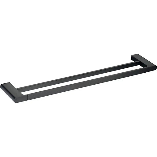 CORA DOUBLE TOWEL RAIL 800MM CHROME & COLOURED FIL Kitchen Bathroom