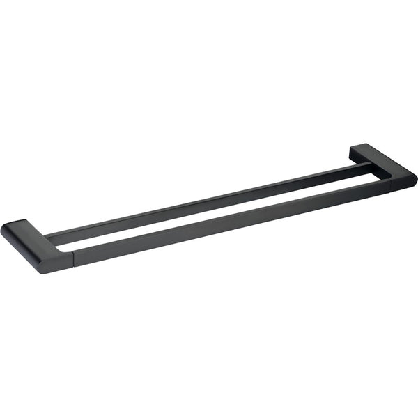 CORA DOUBLE TOWEL RAIL 800MM CHROME & COLOURED