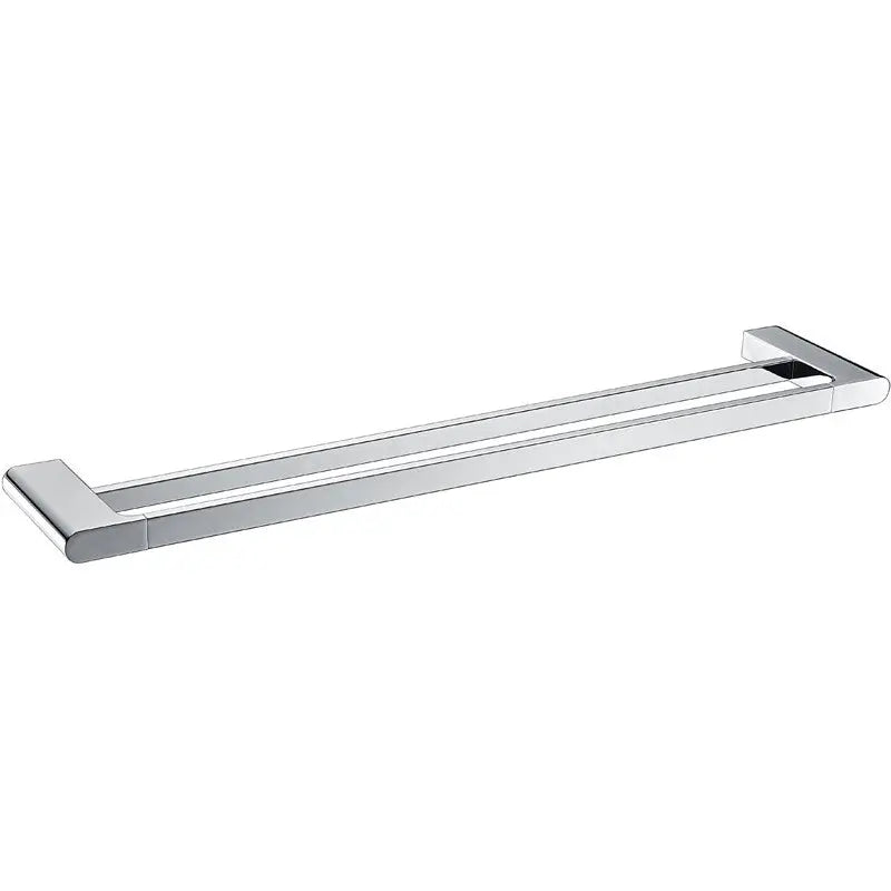 CORA DOUBLE TOWEL RAIL 800MM CHROME & COLOURED FIL Kitchen Bathroom