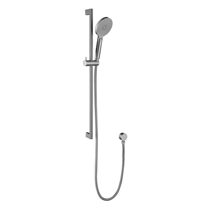 CORA ROUND SLIDING SHOWER RAIL WITH HAND SHOWER CHROME & COLOURED