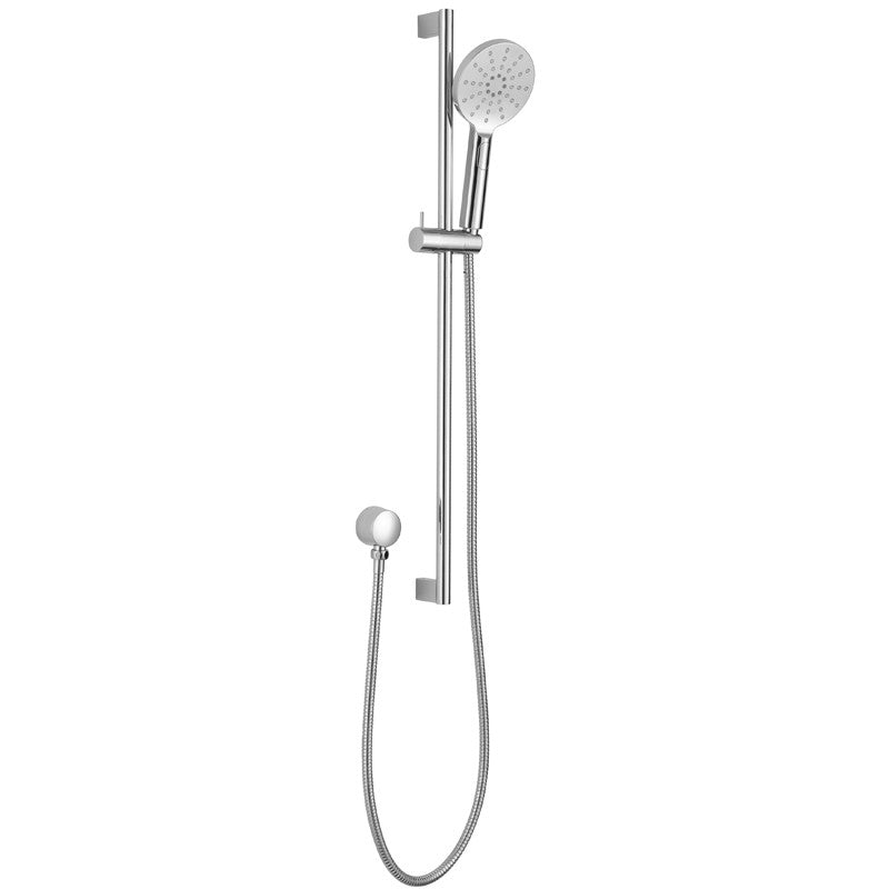 CORA ROUND SLIDING SHOWER RAIL WITH HAND SHOWER CHROME & COLOURED