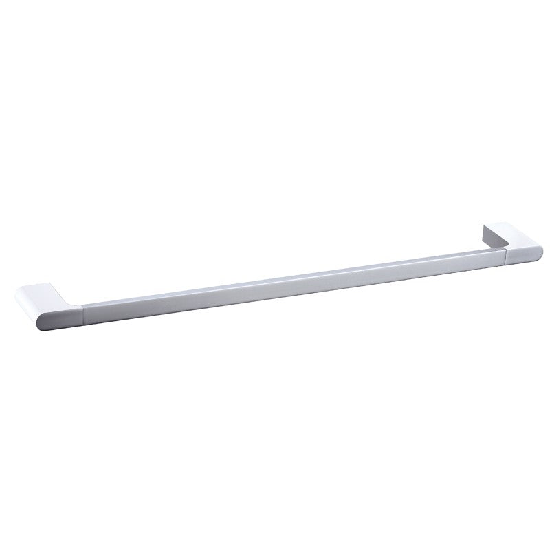 CORA SINGLE TOWEL RAIL 600MM CHROME & COLOURED
