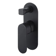 CORA WALL MIXER WITH DIVERTER CHROME / MATTE BLACK FIL Kitchen Bathroom