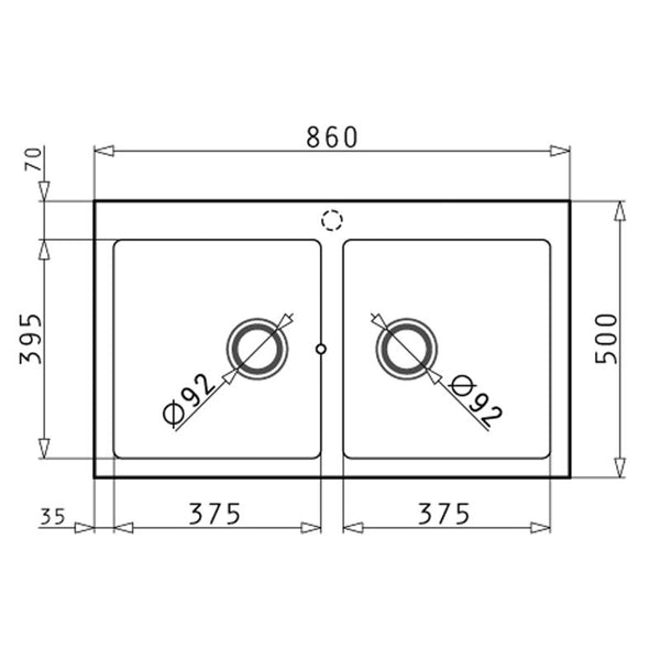 PYRAGANITE DOUBLE KITCHEN SINK CARBON BLACK