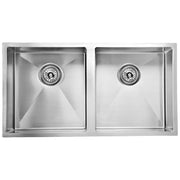 EDEN ABOVE/UNDERMOUNT DOUBLE KITCHEN SINK STAINLESS STEEL FIL Kitchen Bathroom