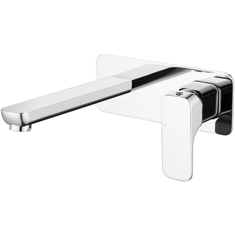 EDEN SOFT SQUARE BATH MIXER WITH SPOUT CHROME / MATTE BLACK