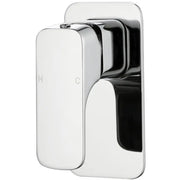 EDEN SOFT SQUARE BATH/SHOWER MIXER CHROME / MATTE BLACK FIL Kitchen Bathroom