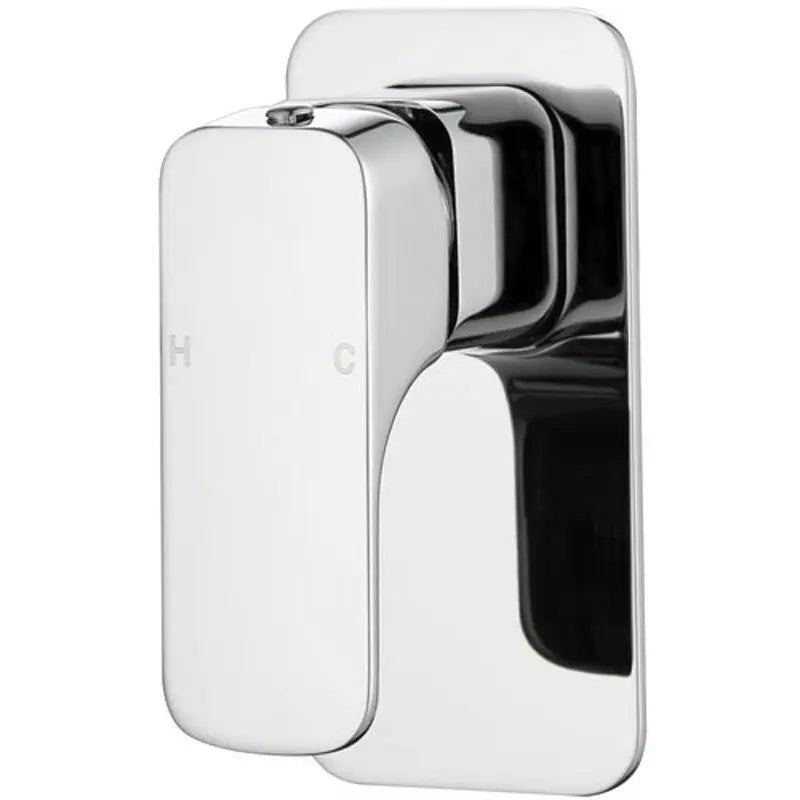 EDEN SOFT SQUARE BATH/SHOWER MIXER CHROME / MATTE BLACK FIL Kitchen Bathroom