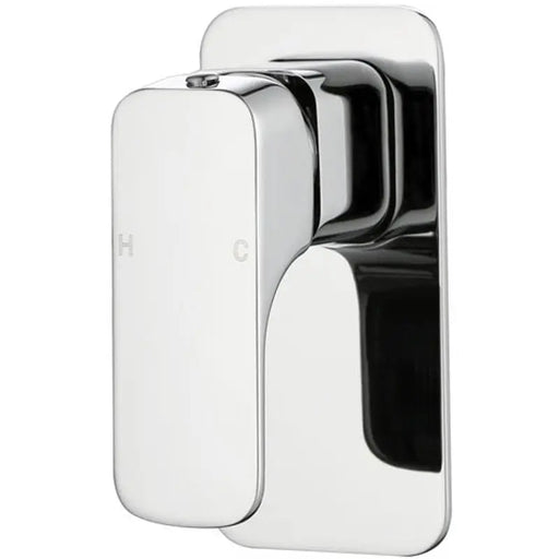EDEN SOFT SQUARE BATH/SHOWER MIXER CHROME / MATTE BLACK FIL Kitchen Bathroom