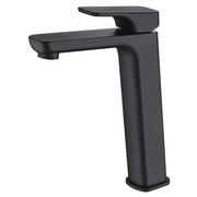 EDEN SOFT SQUARE HIGH RISE BASIN MIXER CHROME / MATTE BLACK FIL Kitchen Bathroom