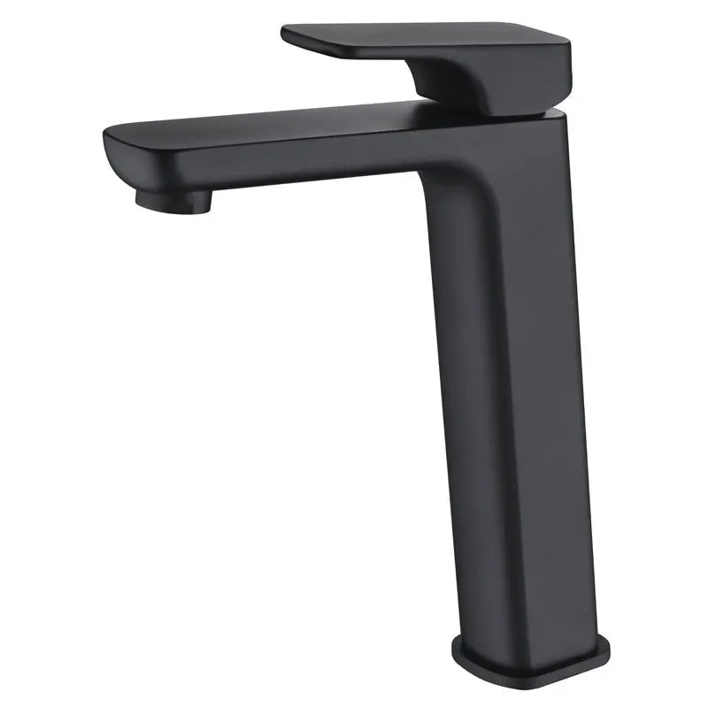 EDEN SOFT SQUARE HIGH RISE BASIN MIXER CHROME / MATTE BLACK FIL Kitchen Bathroom