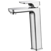 EDEN SOFT SQUARE HIGH RISE BASIN MIXER CHROME / MATTE BLACK FIL Kitchen Bathroom