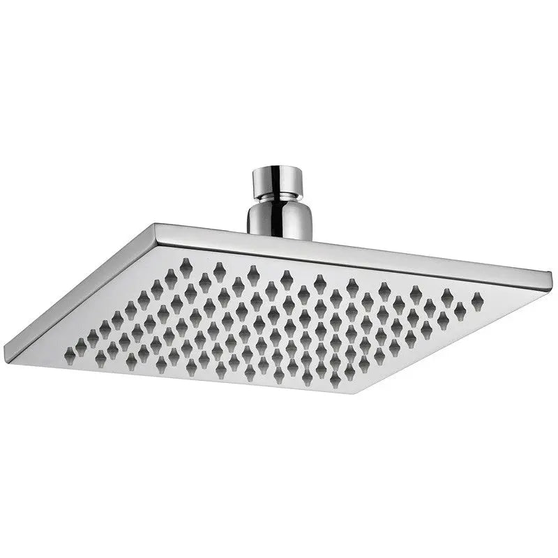 EDEN SQUARE BRASS SHOWER HEAD 200MM CHROME & COLOURED FIL Kitchen Bathroom