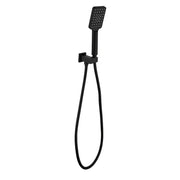 EDEN SQUARE HAND SHOWER ON WALL OUTLET BRACKET CHROME / MATTE BLACK FIL Kitchen Bathroom