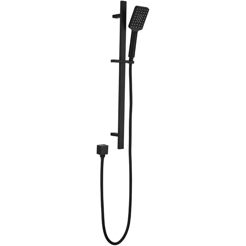 EDEN SQUARE SLIDING SHOWER RAIL WITH HAND SHOWER CHROME & COLOURED FIL Kitchen Bathroom
