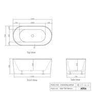 Gloss White Freestanding Bath IS