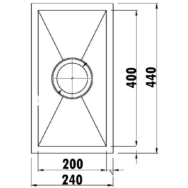 ROSA ABOVE/UNDERMOUNT SINGLE KITCHEN SINK STAINLESS STEEL