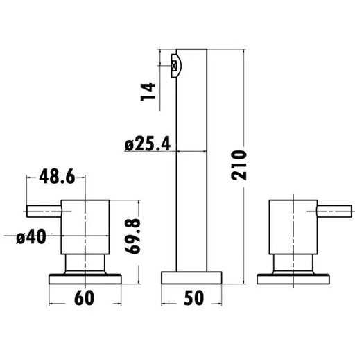 BATH TAP SET CHROME FIL Kitchen Bathroom