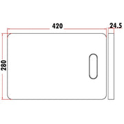 SQUARE CHOPPING BOARD FIL Kitchen Bathroom