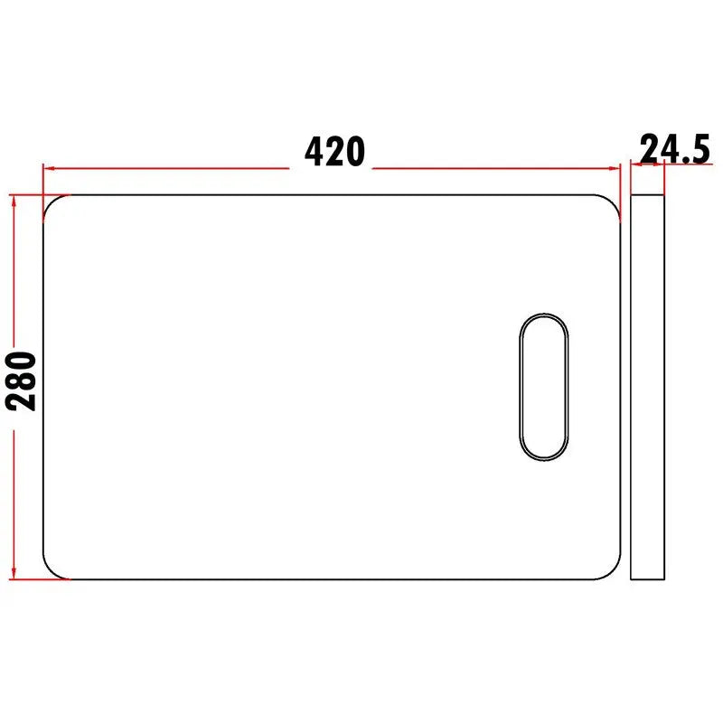 SQUARE CHOPPING BOARD FIL Kitchen Bathroom