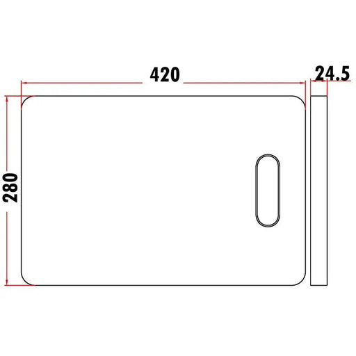 SQUARE CHOPPING BOARD FIL Kitchen Bathroom