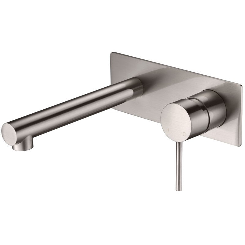 HALI WALL BASIN MIXER WITH SPOUT CHROME AND COLOURED