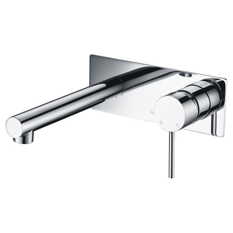 HALI WALL BASIN MIXER WITH SPOUT CHROME AND COLOURED