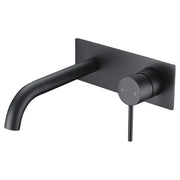 HALI WALL BASIN MIXER WITH CURVED SPOUT CHROME AND COLOURED FIL Kitchen Bathroom
