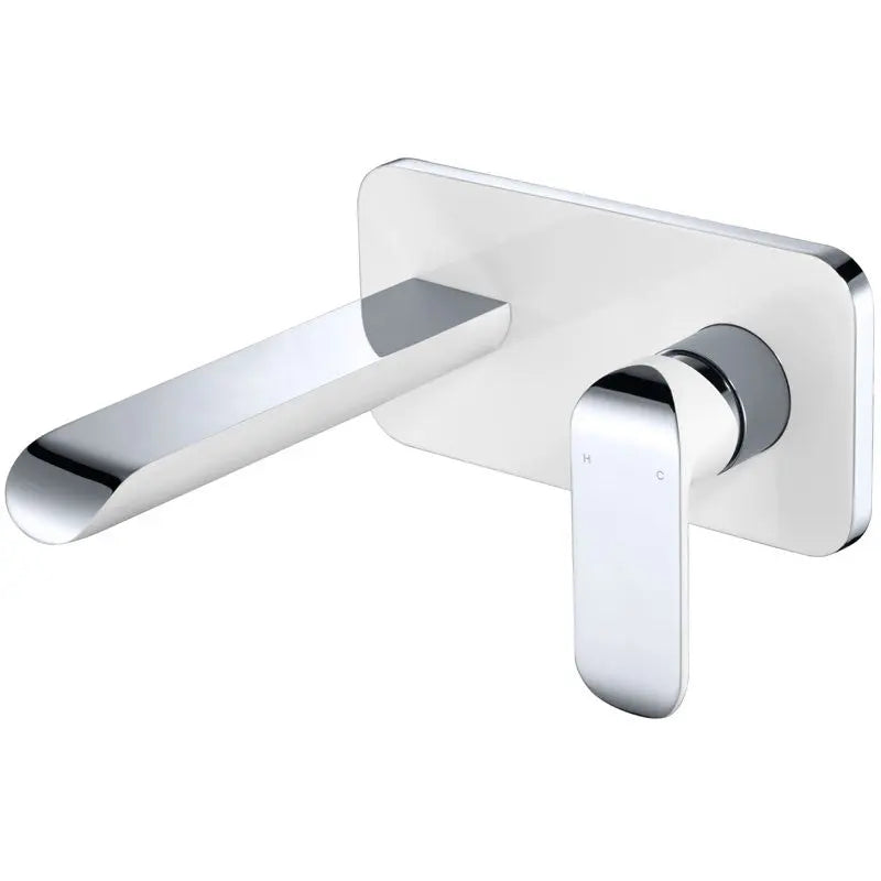 KARA WALL BASIN MIXER CHROME AND COLOURED FIL Kitchen Bathroom