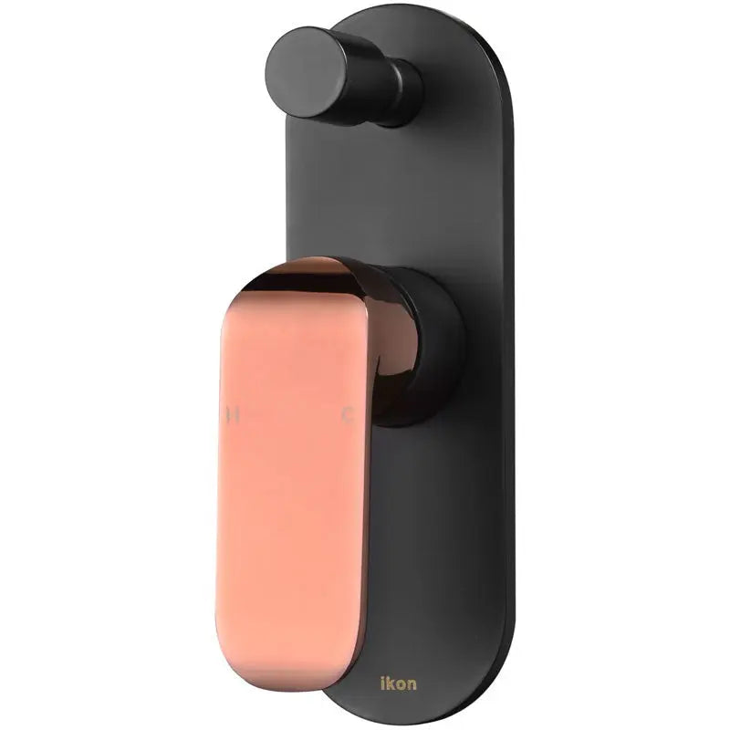 KARA WALL MIXER WITH DIVERTER CHROME AND COLOURED FIL Kitchen Bathroom
