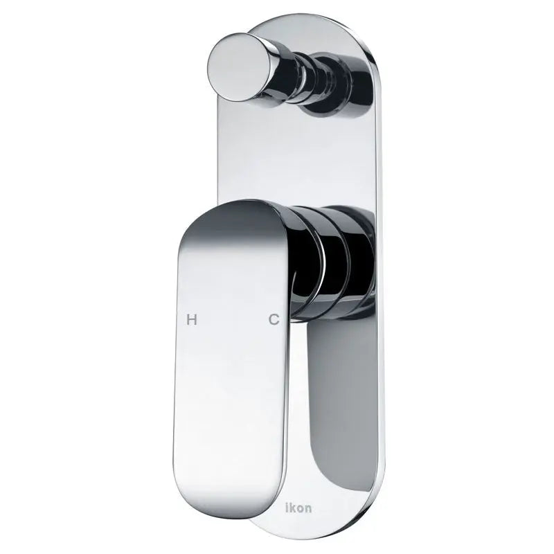 KARA WALL MIXER WITH DIVERTER CHROME AND COLOURED FIL Kitchen Bathroom