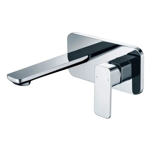 SETO WALL BASIN MIXER WITH SPOUT CHROME AND COLOURED FIL Kitchen Bathroom