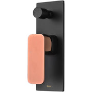 SETO WALL MIXER WITH DIVERTER CHROME AND COLOURED FIL Kitchen Bathroom