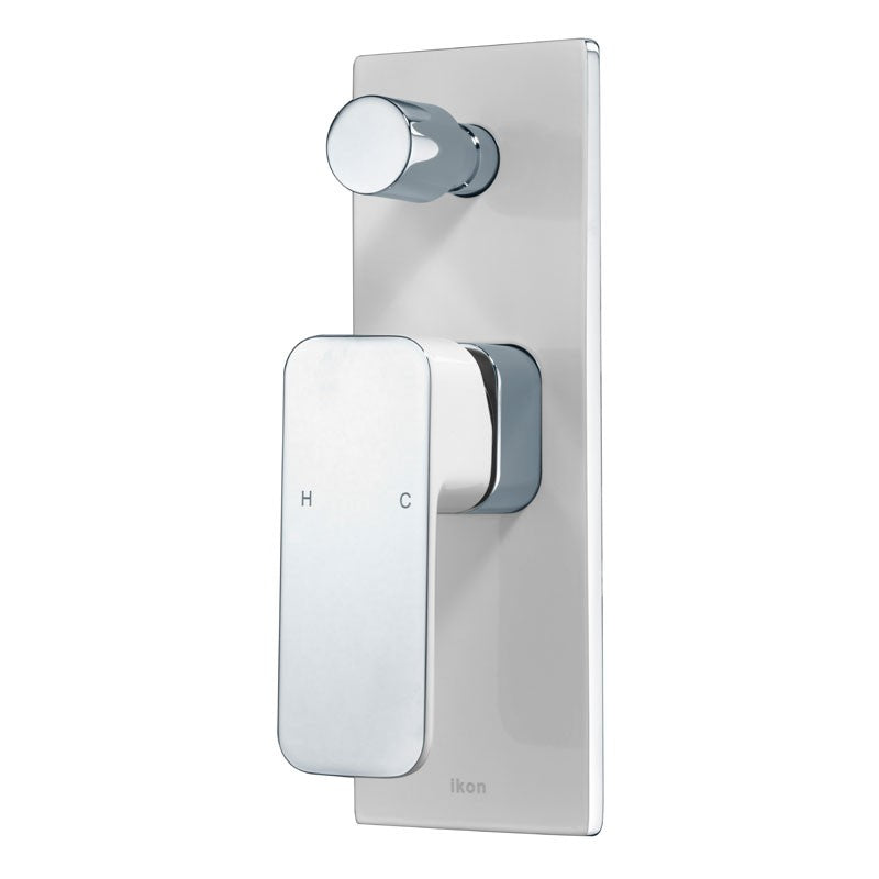 SETO WALL MIXER WITH DIVERTER CHROME AND COLOURED