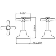 WALL TOP ASSEMBLIES CHROME FIL Kitchen Bathroom