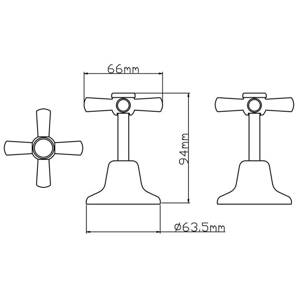 WALL TOP ASSEMBLIES CHROME