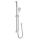 MAYA ROUND MULTIFUNCTION SLIDING SHOWER RAIL WITH HAND SHOWER CHROME FIL Kitchen Bathroom