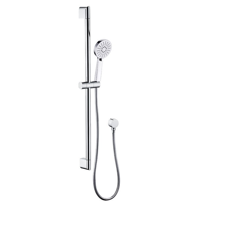 MAYA ROUND MULTIFUNCTION SLIDING SHOWER RAIL WITH HAND SHOWER CHROME