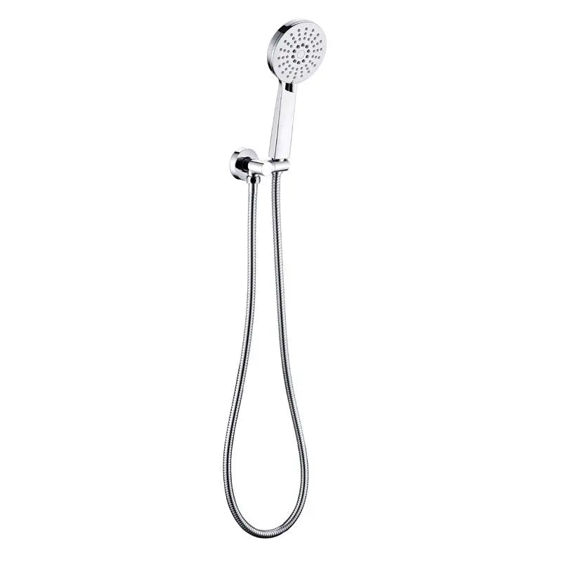 MAYA ROUND HAND SHOWER ON WALL OUTLET BRACKET CHROME FIL Kitchen Bathroom