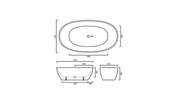 Matte White Freestanding Bath PS