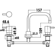 BASIN TAP SET CHROME FIL Kitchen Bathroom