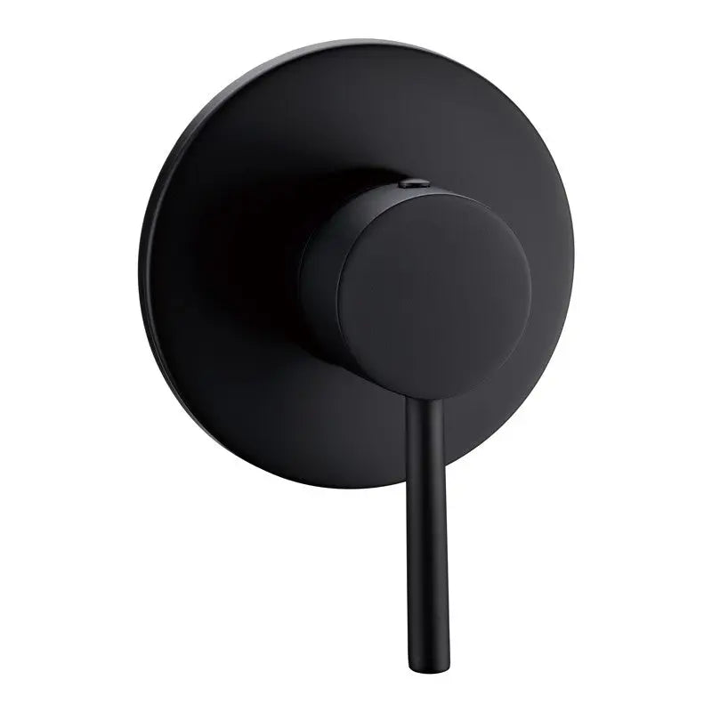 OTUS PIN HANDLE ROUND BATH/SHOWER WALL MIXER CHROME / MATTE BLACK FIL Kitchen Bathroom