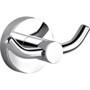 OTUS DOUBLE ROBE HOOK CHROME & COLOURED FIL Kitchen Bathroom