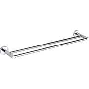 OTUS DOUBLE TOWEL RAIL 750MM CHROME & COLOURED FIL Kitchen Bathroom