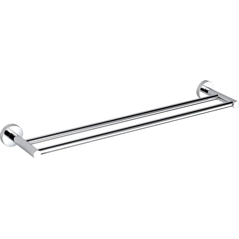 OTUS DOUBLE TOWEL RAIL 750MM CHROME & COLOURED FIL Kitchen Bathroom